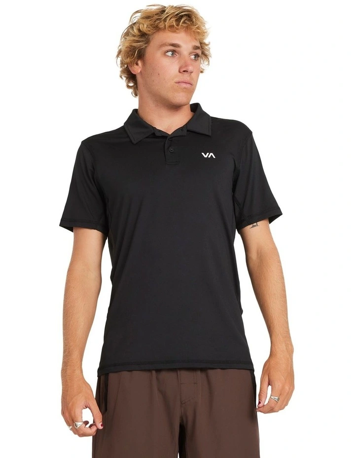 Sport Vent Polo in Black image 1