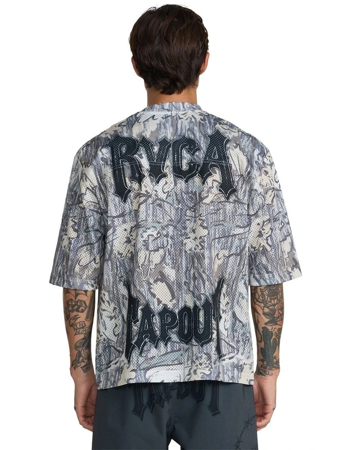 Tapout Mesh Jersey T-Shirt in Camo image 2