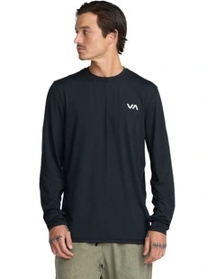 Sport Vent Long Sleeve T-Shirt in Black