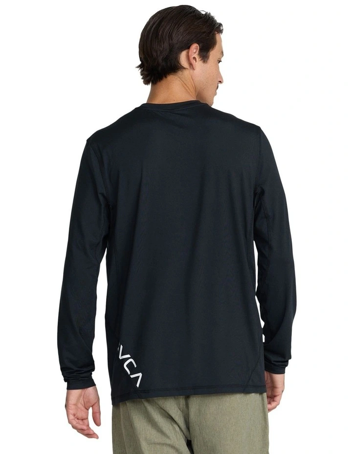 Sport Vent Long Sleeve T-Shirt in Black image 2