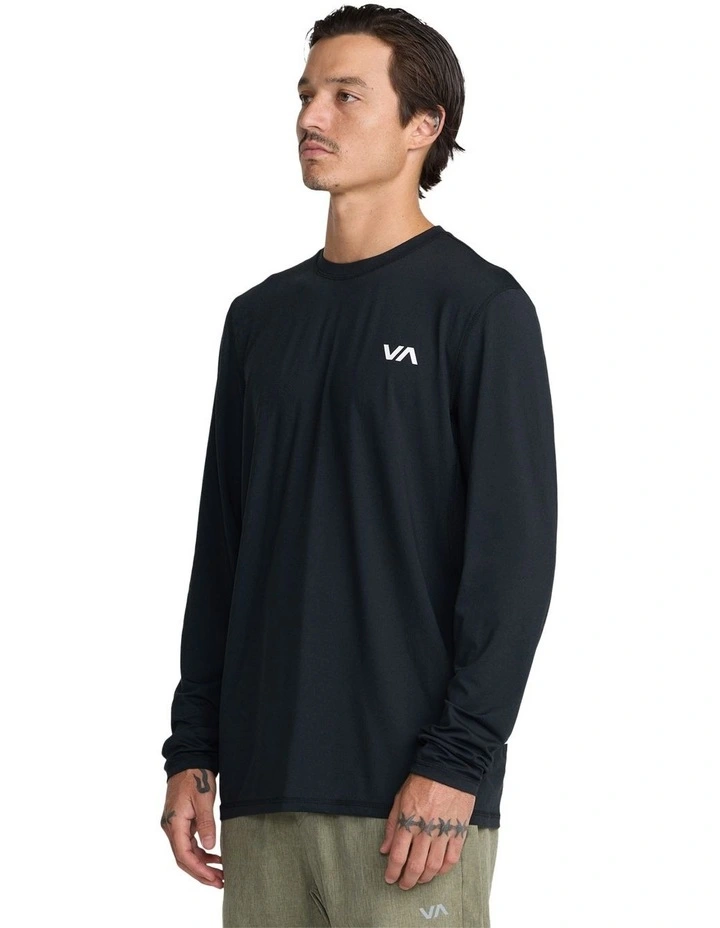 Sport Vent Long Sleeve T-Shirt in Black image 3