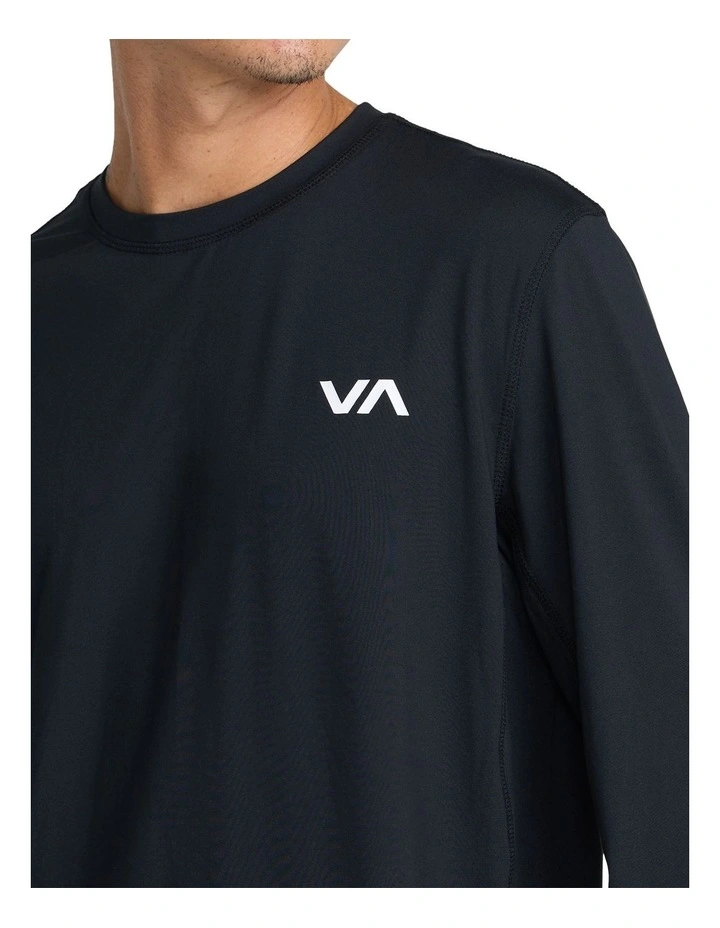 Sport Vent Long Sleeve T-Shirt in Black image 4