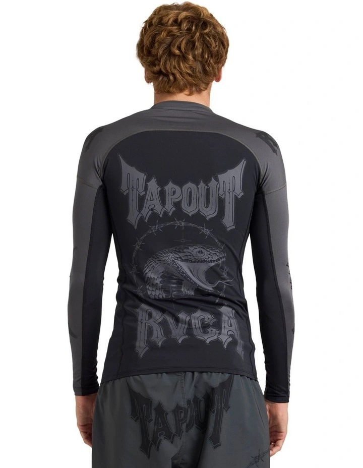 Tapout Long Sleeve Rashguard in Black image 2