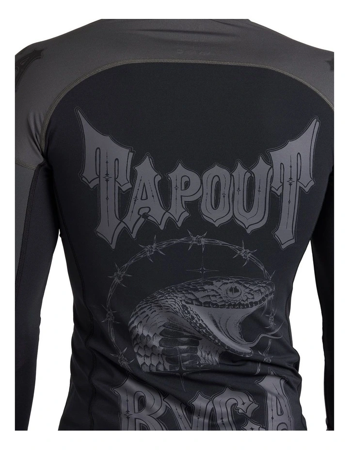 Tapout Long Sleeve Rashguard in Black image 4