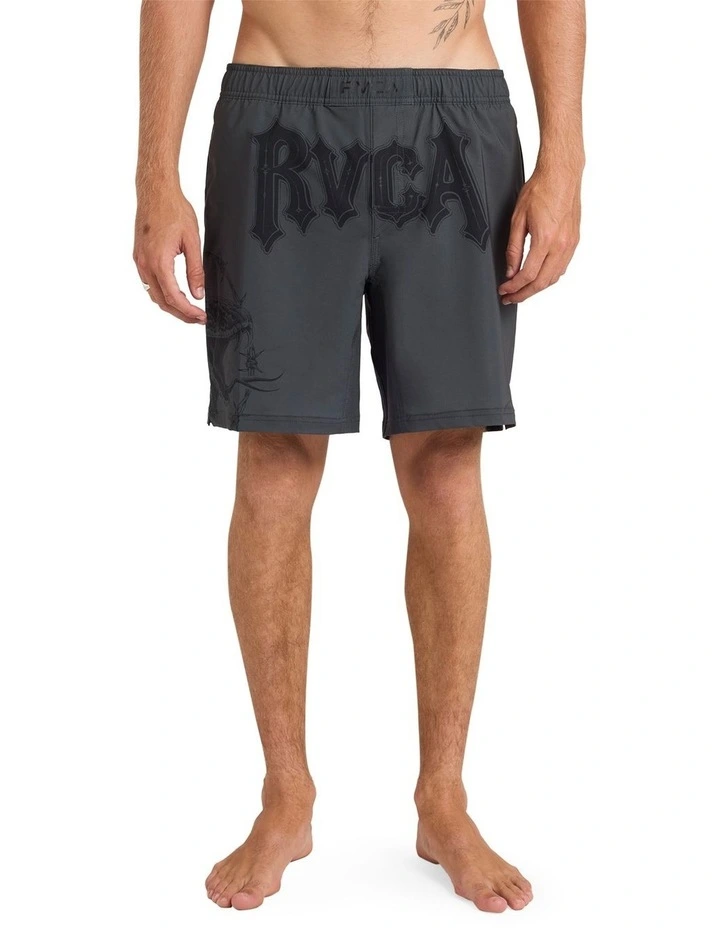 Tapout Fight Scrapper 17 Fighting Shorts in Black image 1
