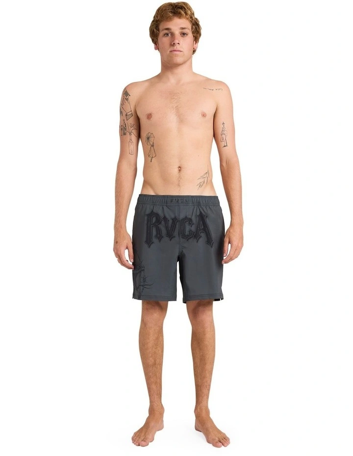 Tapout Fight Scrapper 17 Fighting Shorts in Black image 5