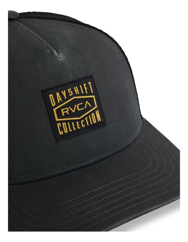 Dayshift Canvas Trucker Cap in Black image 3