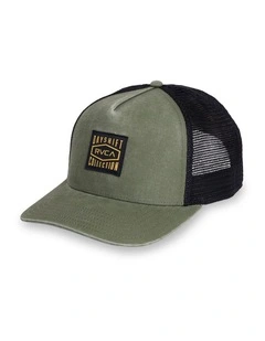 Dayshift Canvas Trucker Cap in Olive