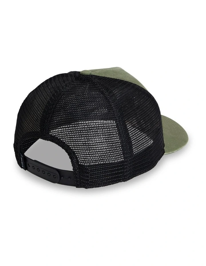 Dayshift Canvas Trucker Cap in Olive image 2