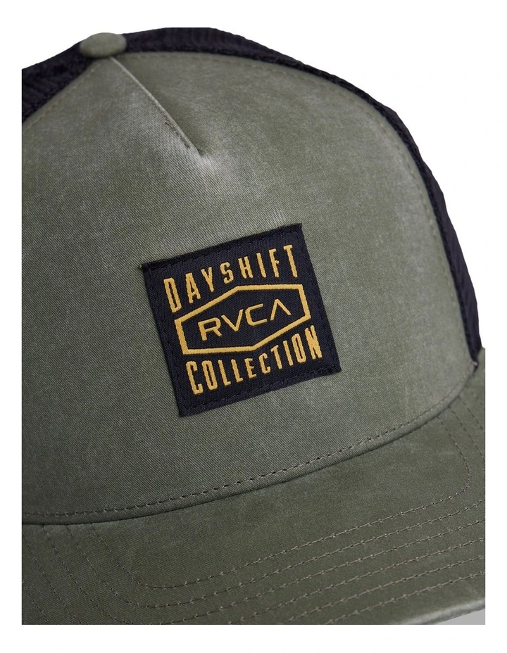 Dayshift Canvas Trucker Cap in Olive image 3