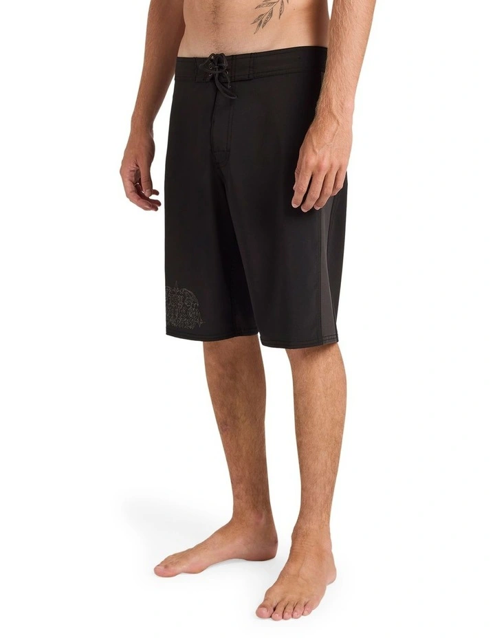 Thrashed Wings 22 Boardshorts in Black image 3