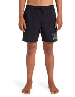 On Wings Elastic 17 Boardshorts in Black