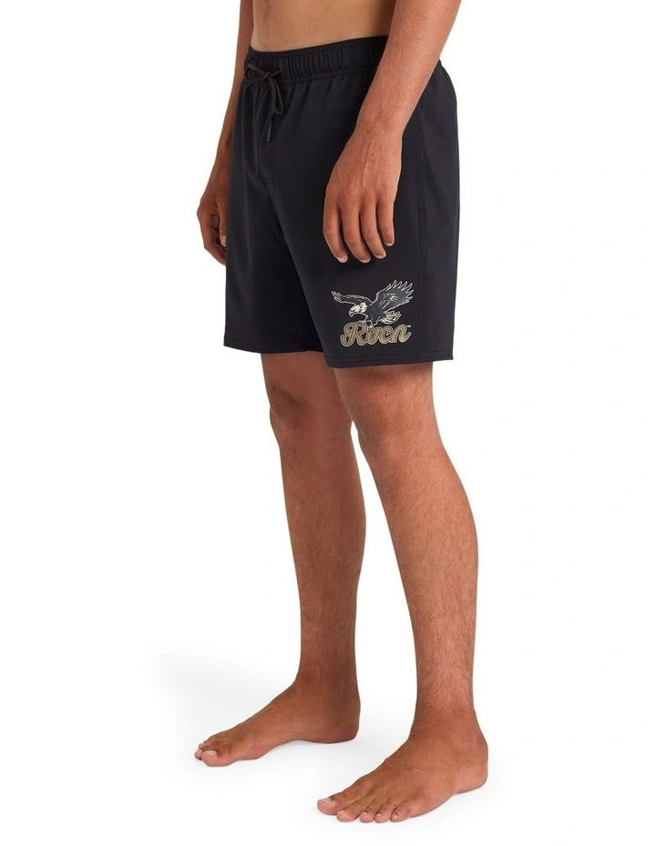 On Wings Elastic 17 Boardshorts in Black image 3