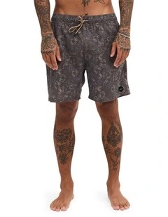 Atlantic Elastic 17 Boardshorts in Chocolate