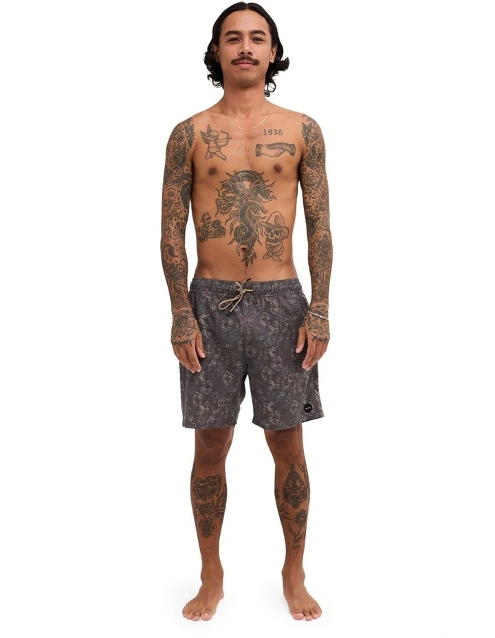 Atlantic Elastic 17 Boardshorts in Chocolate image 5
