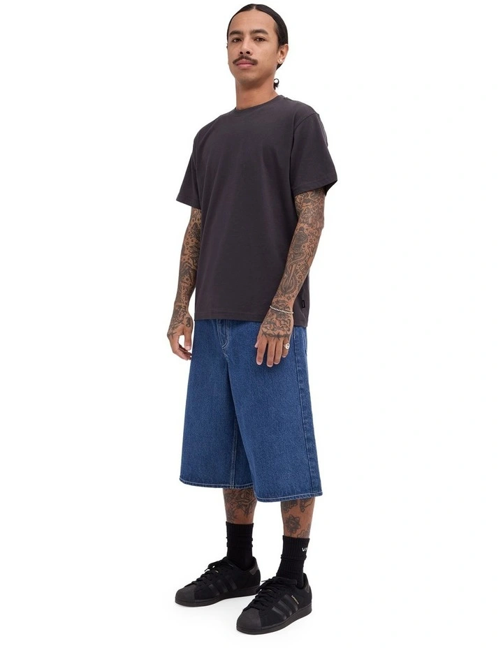 Dayshift Baggy 23.5 Denim Shorts In Blue Collar image 5