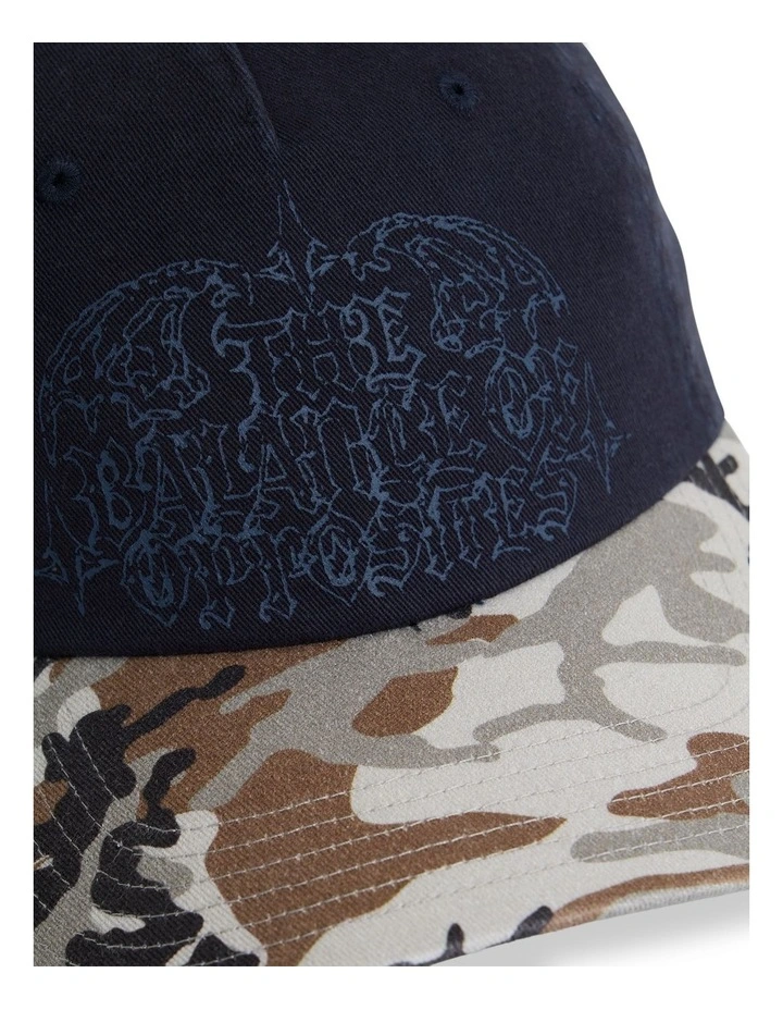 Seeing Stars Snapback Cap in Navy image 3