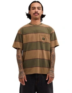 Dayshift Stripe T-Shirt in Fatigue