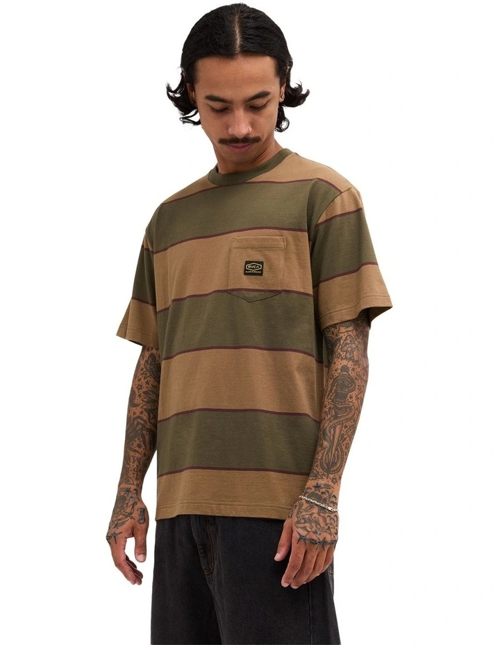 Dayshift Stripe T-Shirt in Fatigue image 3