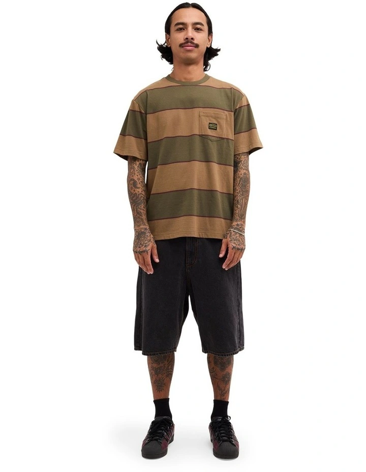 Dayshift Stripe T-Shirt in Fatigue image 5