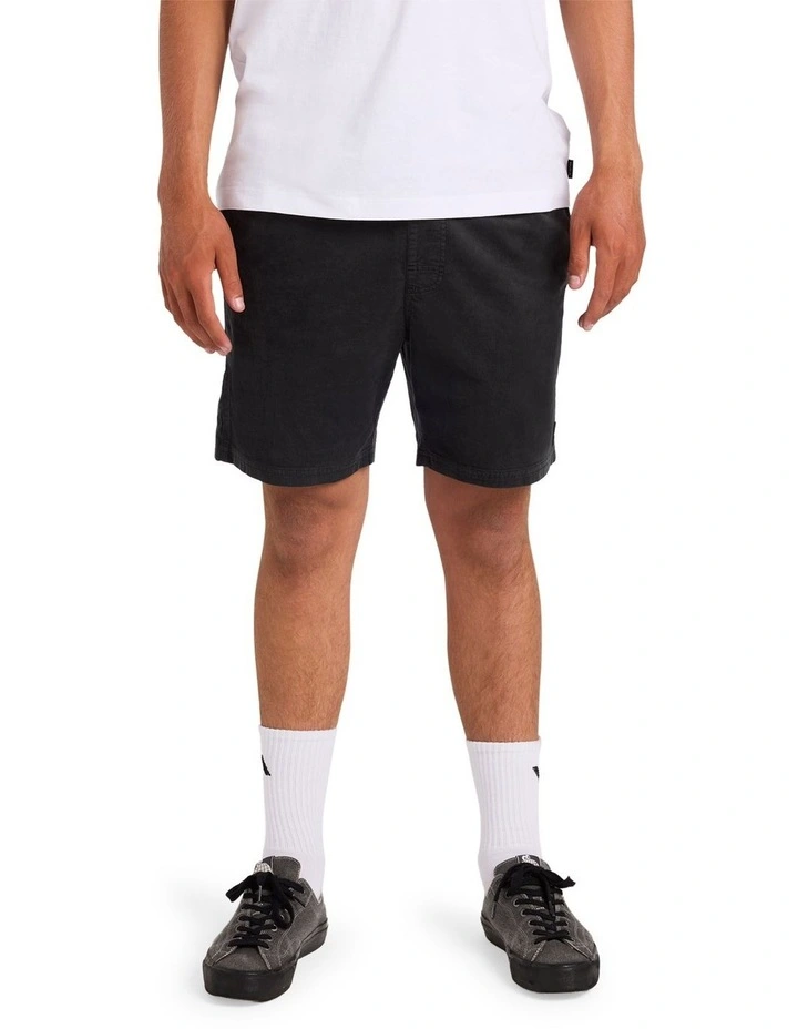 Escape Elastic Cord 17 Elastic Waist Shorts in Black image 1