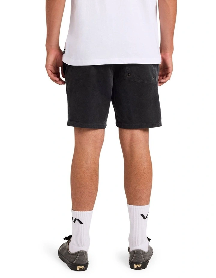 Escape Elastic Cord 17 Elastic Waist Shorts in Black image 2