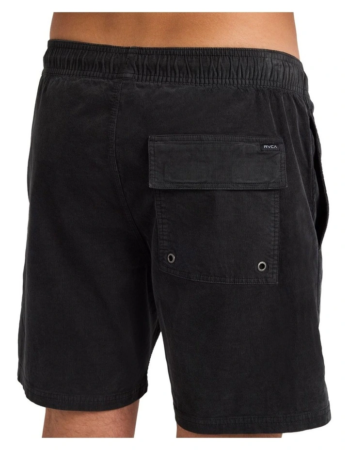 Escape Elastic Cord 17 Elastic Waist Shorts in Black image 4