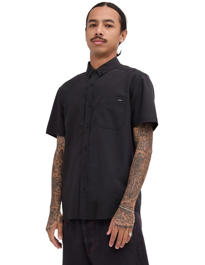 That'll Do Stretch Short Sleeve Shirt In Black image 3