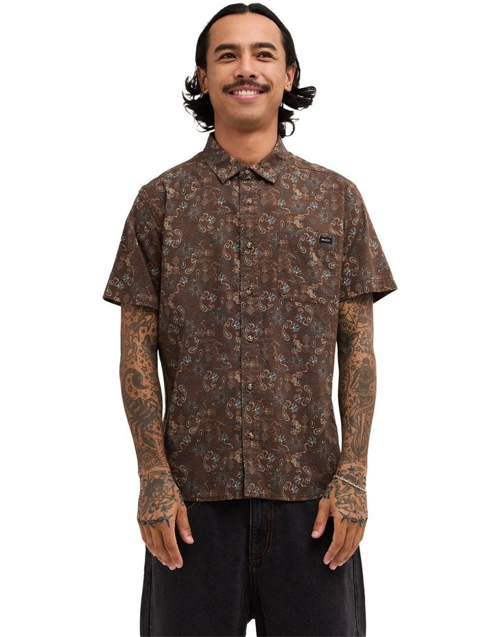 Atlantic Short Sleeve Shirt in Black image 1