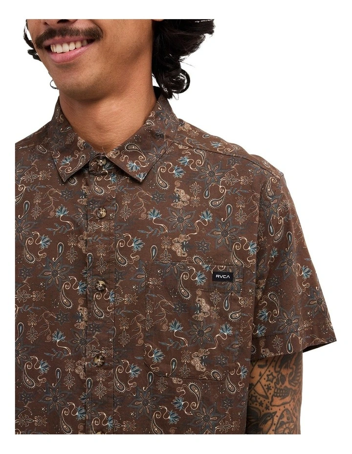 Atlantic Short Sleeve Shirt in Black image 4
