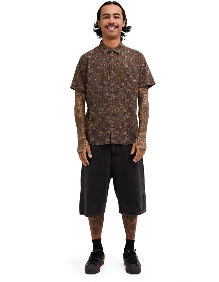Atlantic Short Sleeve Shirt in Black image 5