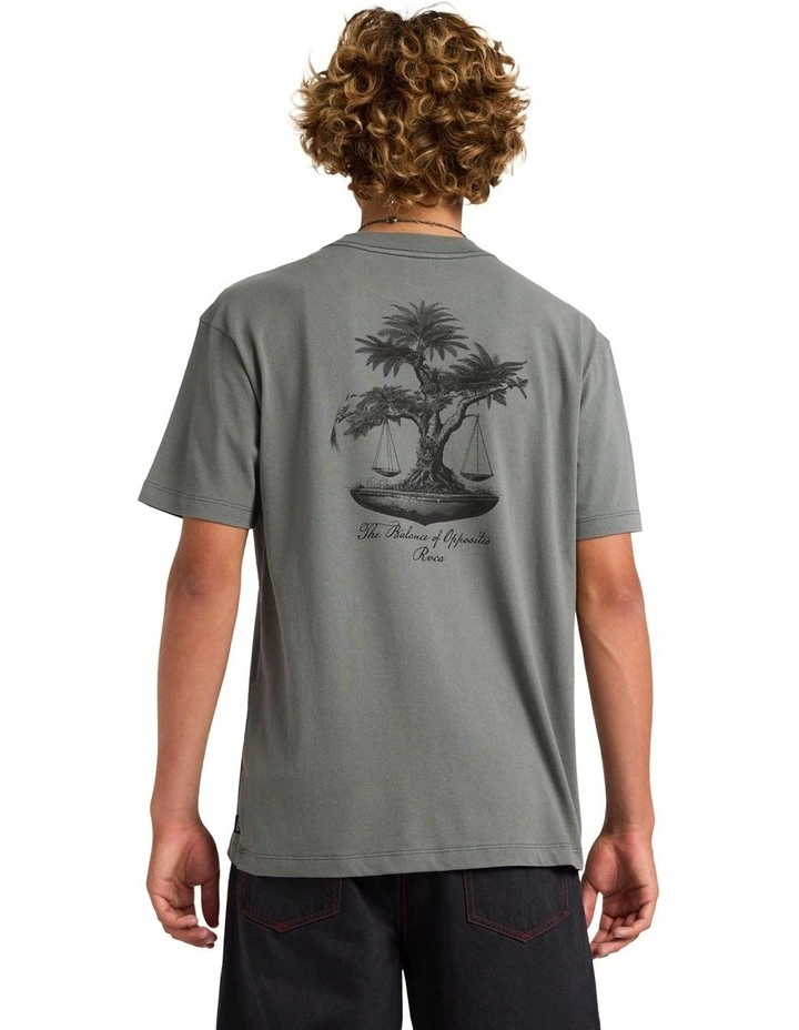 Balance Tree T-Shirt In Sage Leaf image 2