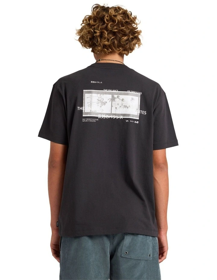 Palm Reel T-Shirt in Pirate Black image 2