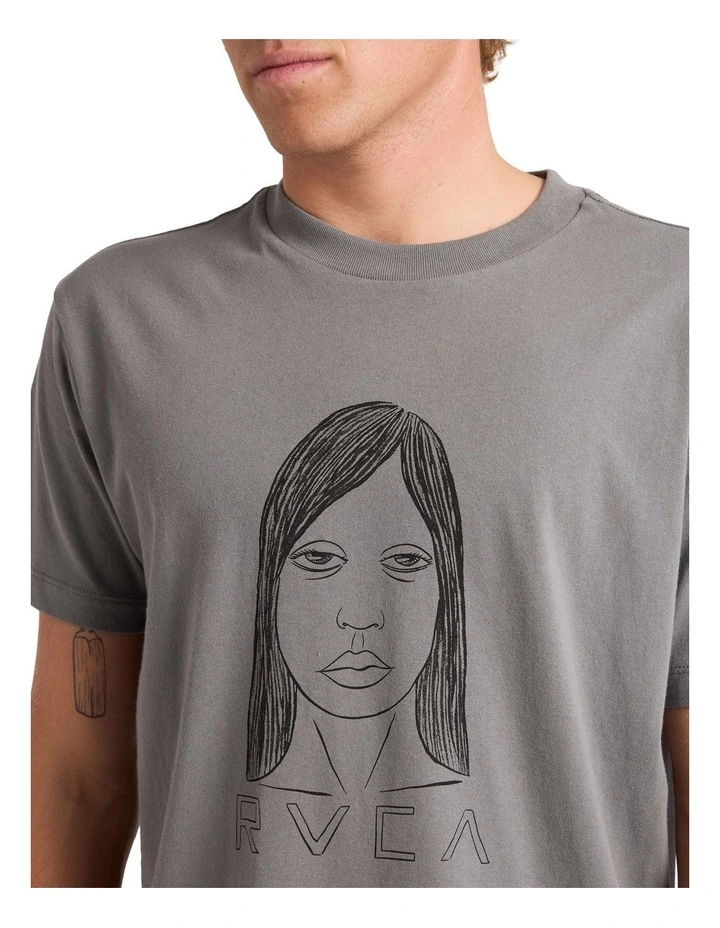 Sleep Girl T-Shirt in Smoke image 4