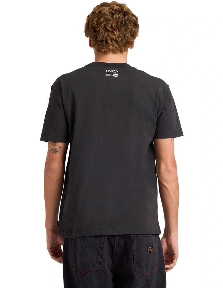 Sleepy Skeleton T-Shirt in Pirate Black image 2