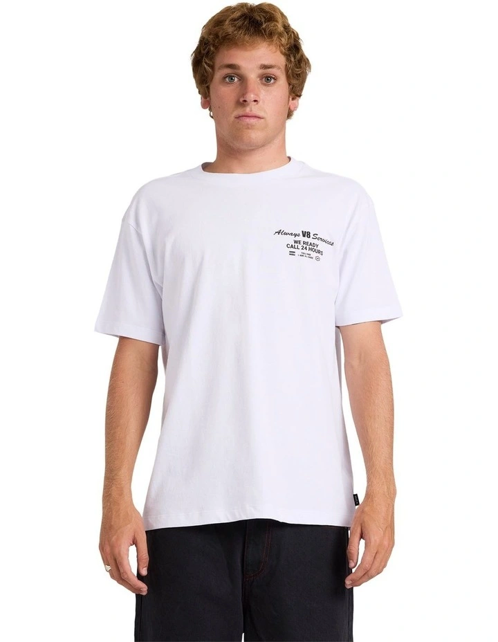V8 T-Shirt in White image 1