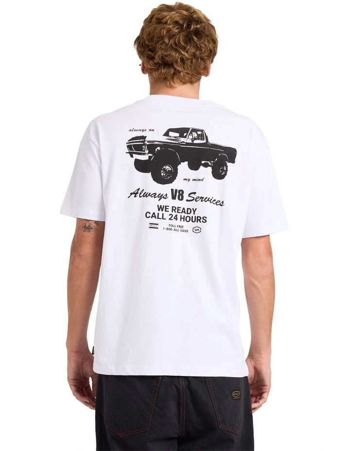 V8 T-Shirt in White image 2