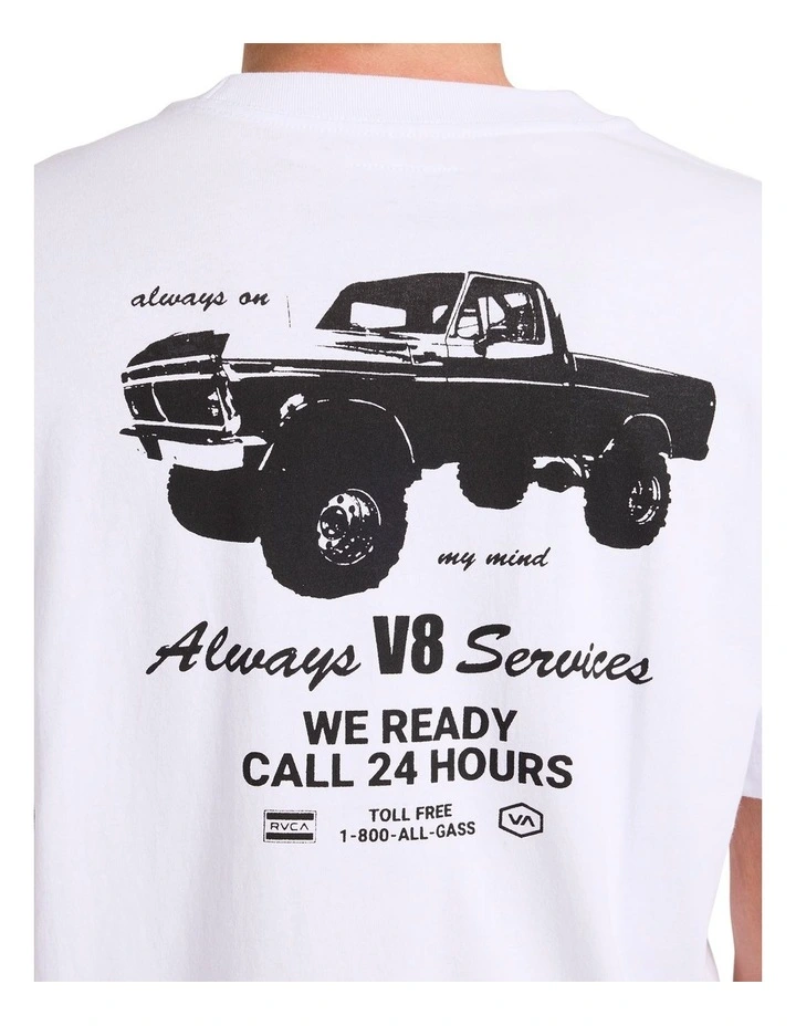 V8 T-Shirt in White image 4