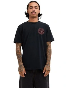 Fuel T-Shirt in Black Red