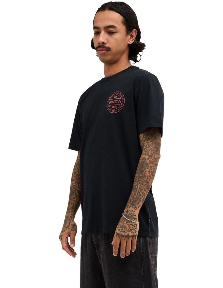 Fuel T-Shirt in Black Red image 3