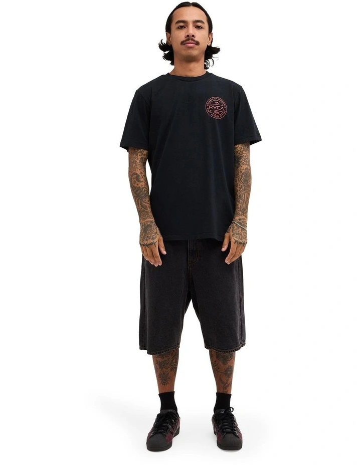 Fuel T-Shirt in Black Red image 5