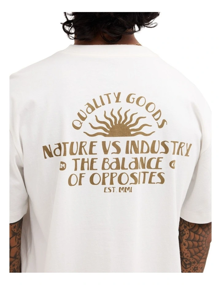 Sun Industries T-Shirt in Antique White image 4