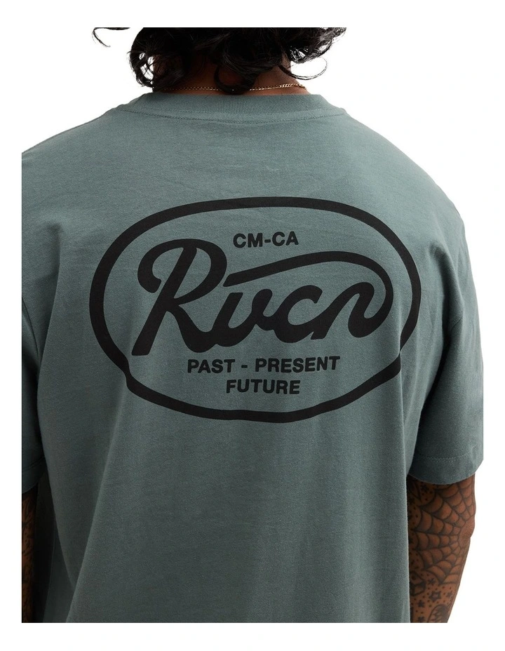 Scripted T-Shirt in Balsam Green image 4