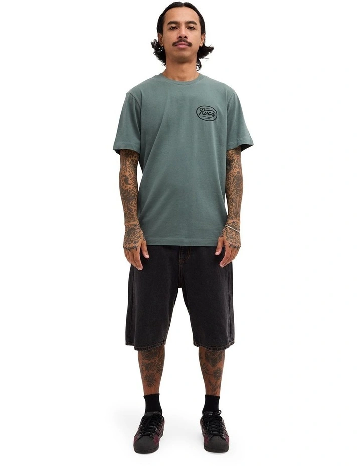 Scripted T-Shirt in Balsam Green image 5