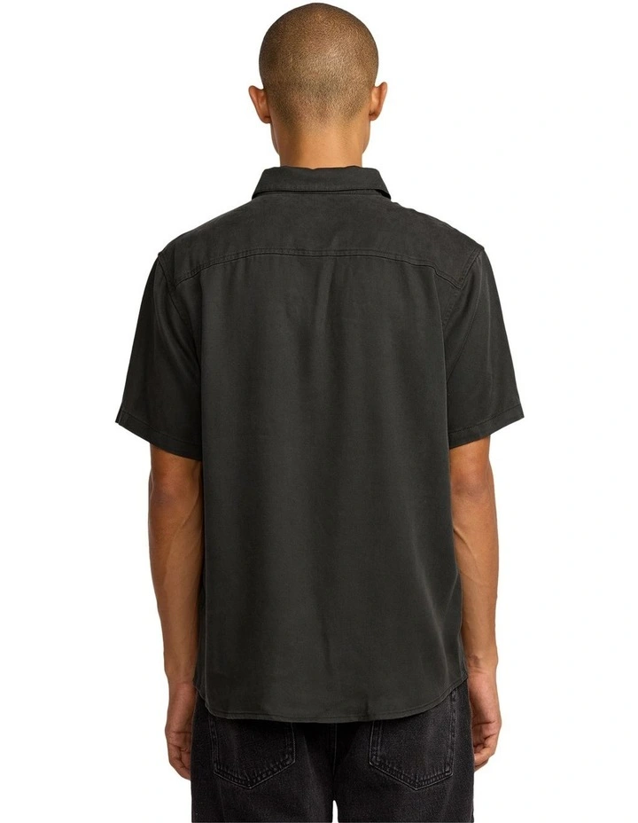 Vacancy Utility Short Sleeve Shirt in Pirate Black image 2