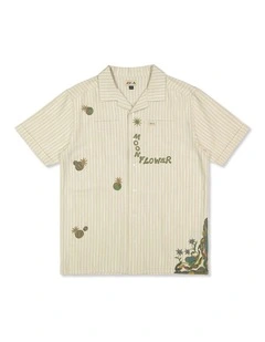 Mel G Moonlight Short Sleeve Shirt in Antique White