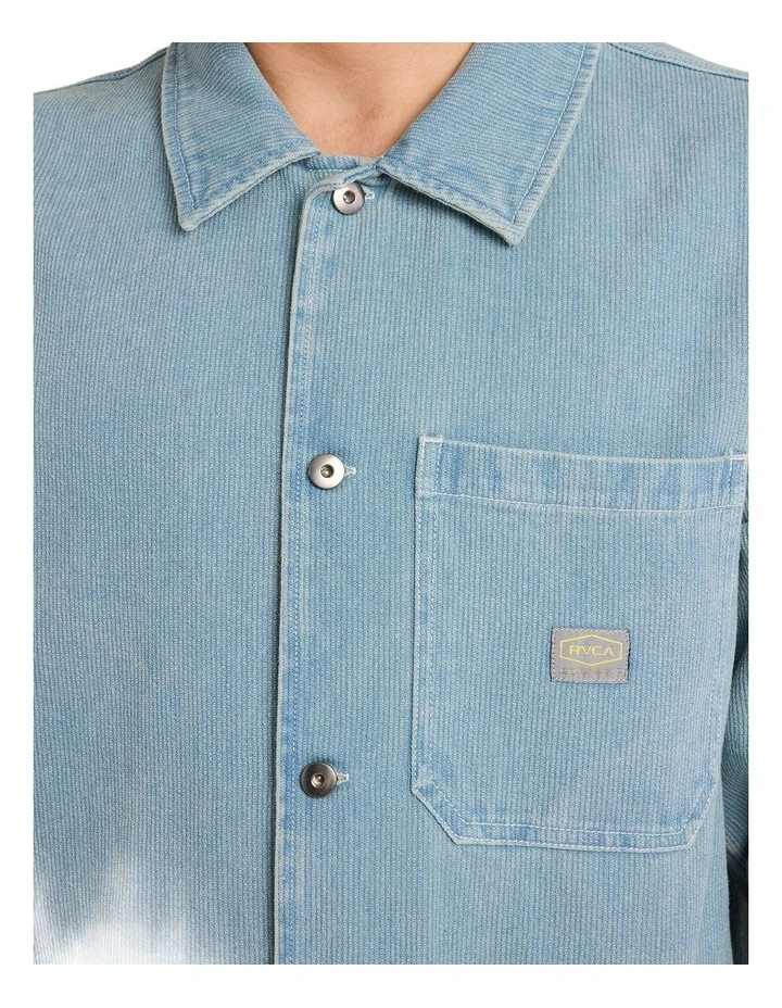 Seer Overshirt Long Sleeve Shirt in Blue Collar image 4