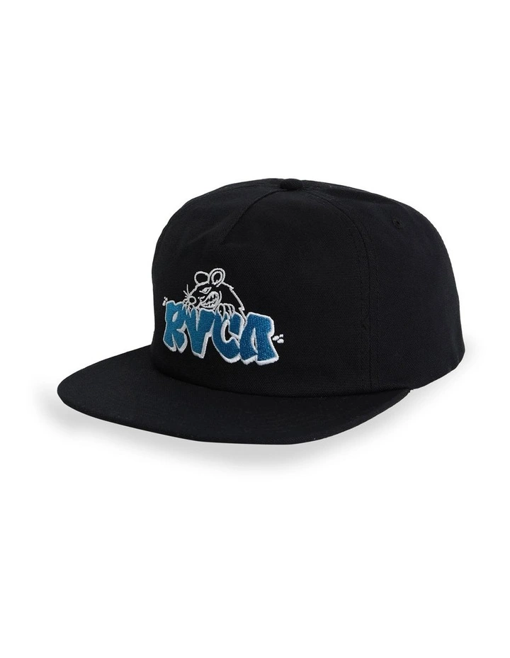 Rat Nest Snapback Cap in Black image 1