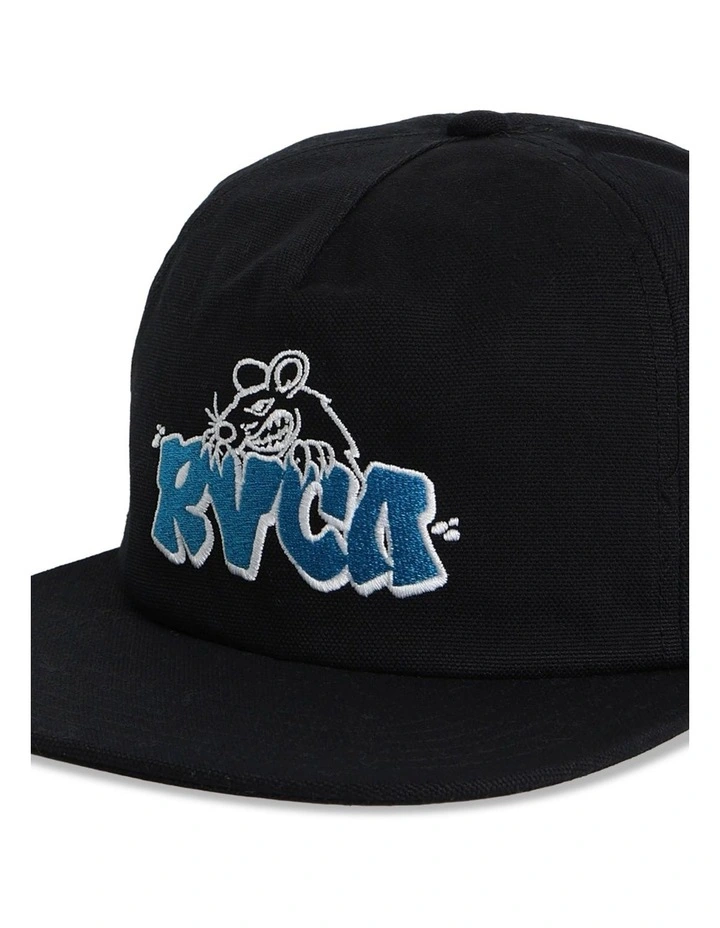 Rat Nest Snapback Cap in Black image 3