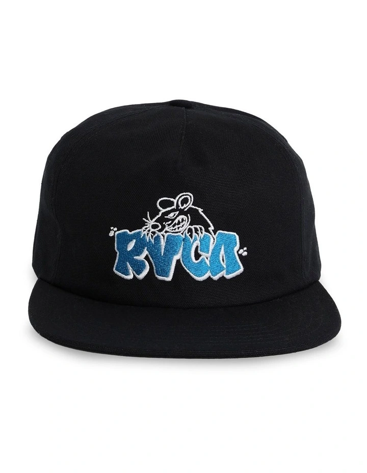 Rat Nest Snapback Cap in Black image 4